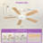 Karlena 52'' Ceiling Fan With Led Lights And Remote Control-116574027-116574025