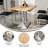 48"L x 30"W Solid Wood Tabletop w/ 27" x 15" Two-Column Dining Height Table Base-2051811151-2051811145