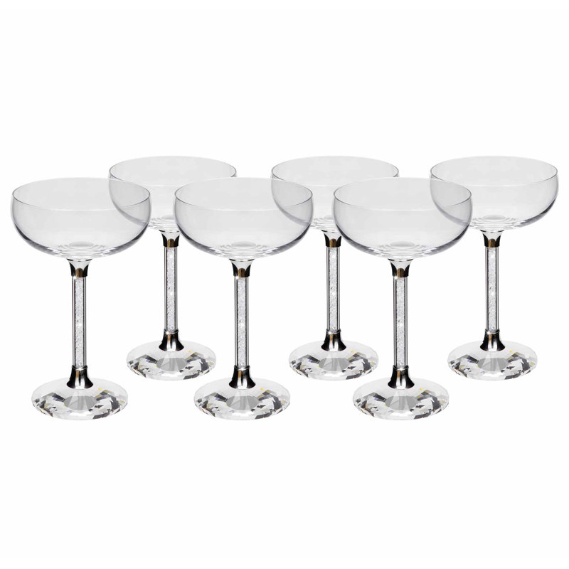 Ensemble de verres à pied Vetrina, Clair