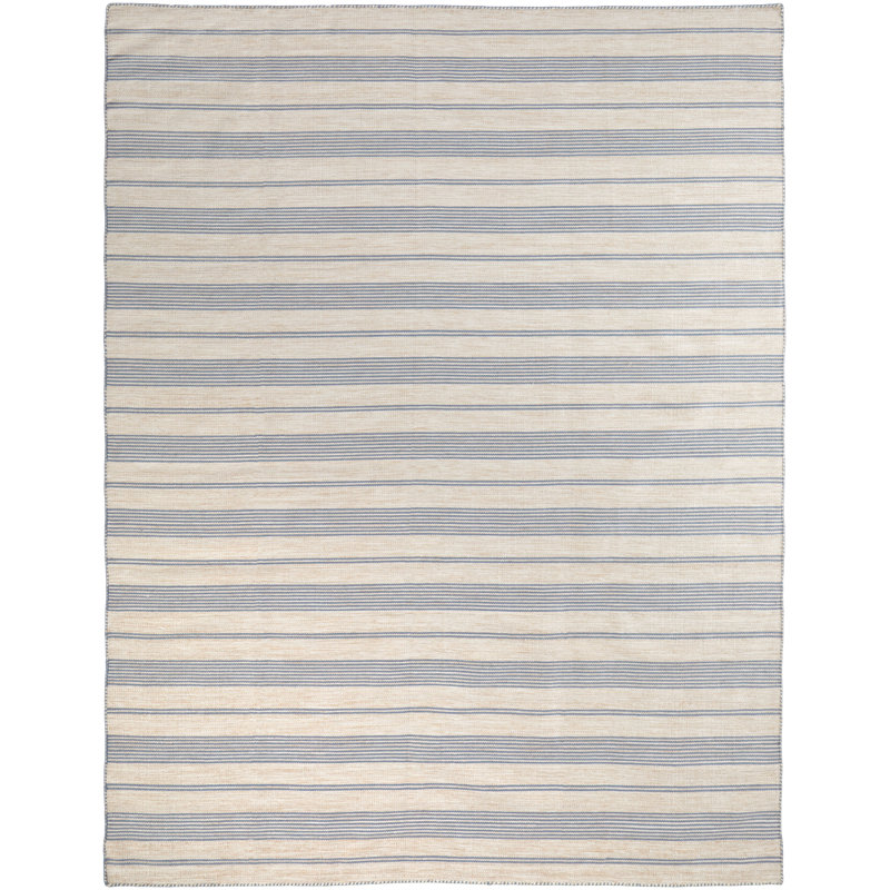 Tapis bleu / ivoire Shastina, Rectangle 2 pi x 3 pi