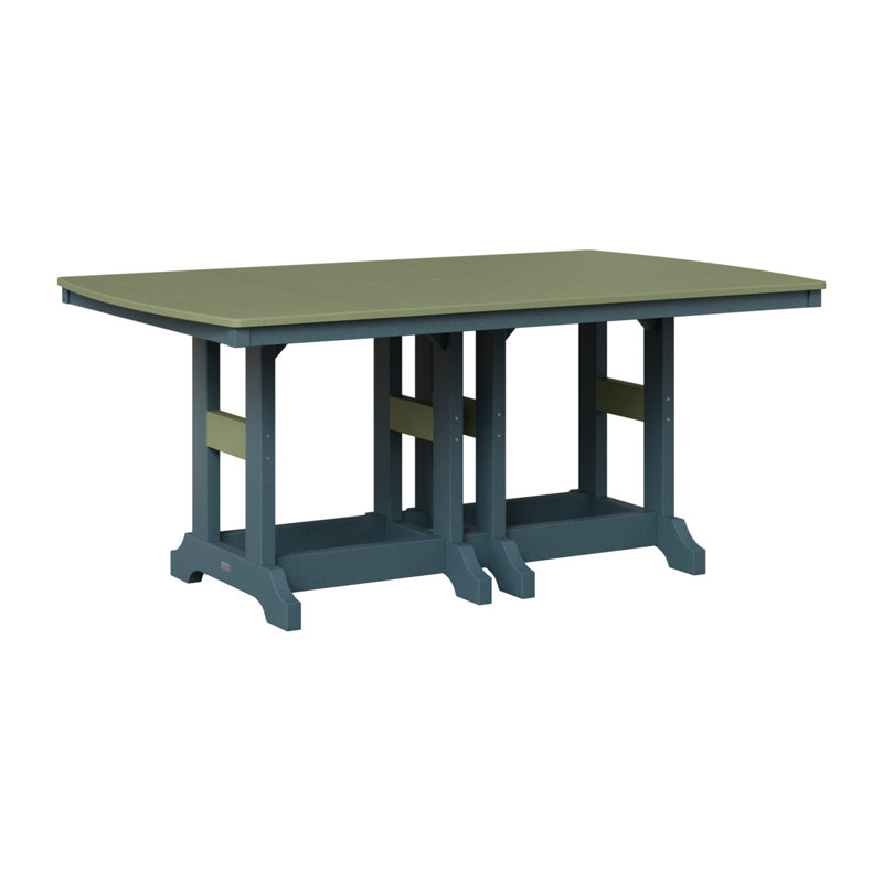 Table de bar rectangulaire Berlin Garden Garden Classic, Ardoise, H 39,5 po x l 72 po x P 44 po, Sauge
