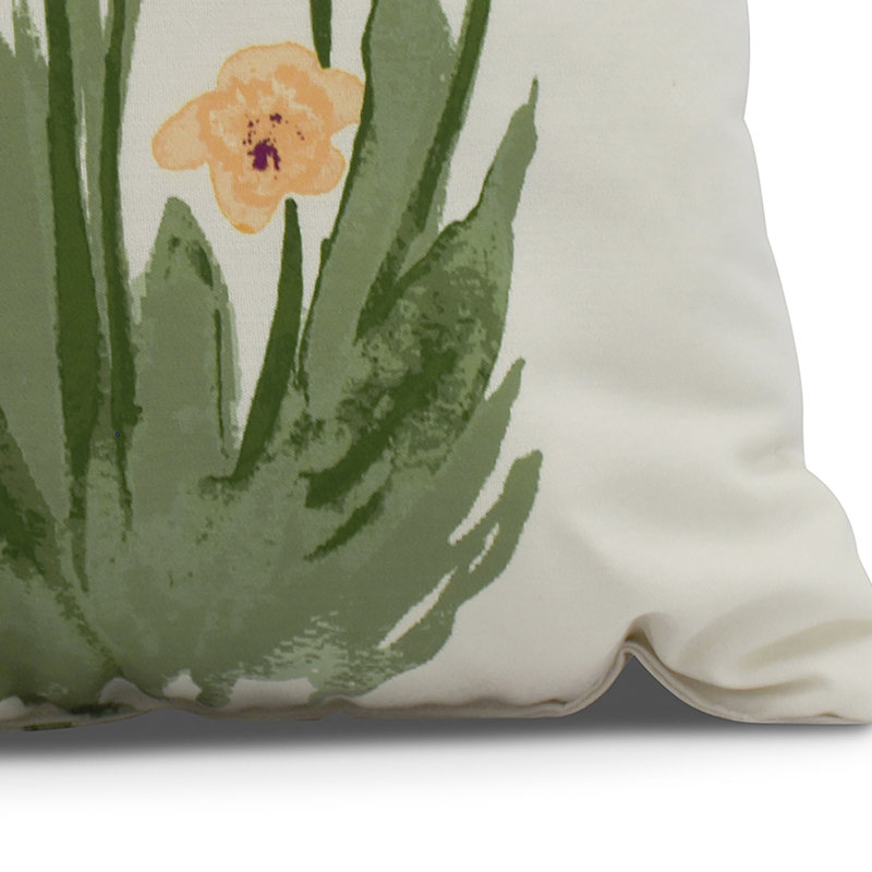 Housse et insert de coussin carré Farmers Market, Jaune, 16 po x 1 po