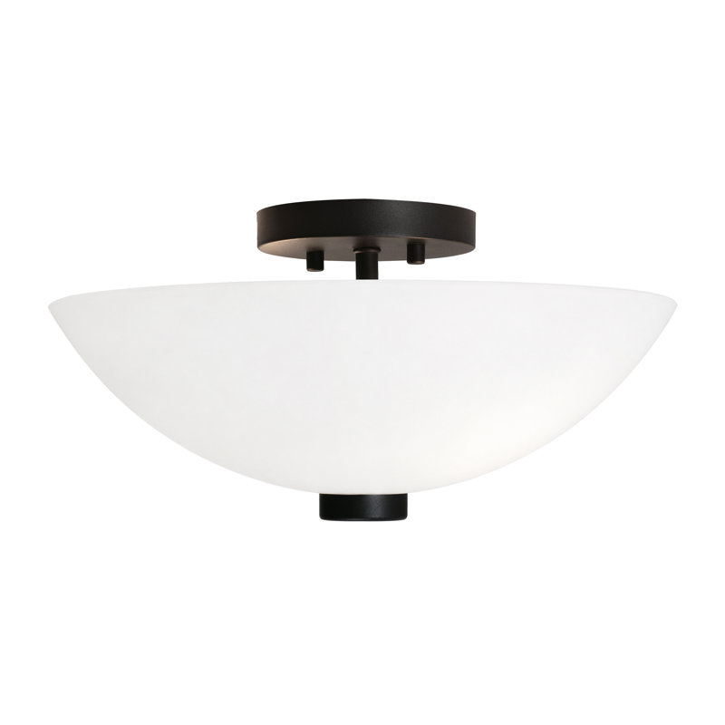 Plafonnier semi-encastré Kesgrave - noir, Black