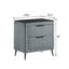 Mavela Wide Wale Corduroy Upholstery Panel Queen Bed With 2 Nightstands-1981760774-1981760773