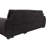 Veronica 95" Black Teddy Fleece Reversible Sleeper Sectional Sofa With Storage Chaise