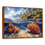 Impression d'art mural brun et bleu grande barrière de corail III - corail-898805430-898805431