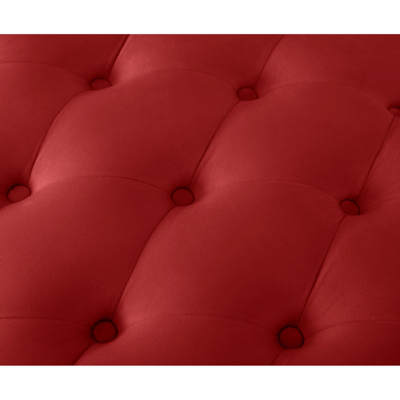 Fauteuil inclinable Classical, Red Velvet, Red