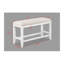 Transitional Counter-Height Bench With Upholstery - Spacious & Solid Dining Fabric Rectangular Build-2006784745-2006784751