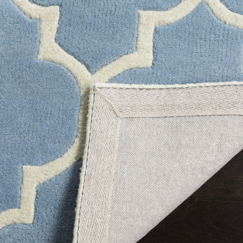 Tapis en laine touffeté à la main Carolene, Carré 8 pi 9 po