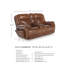 Causeuse inclinable électrique avec console Limium