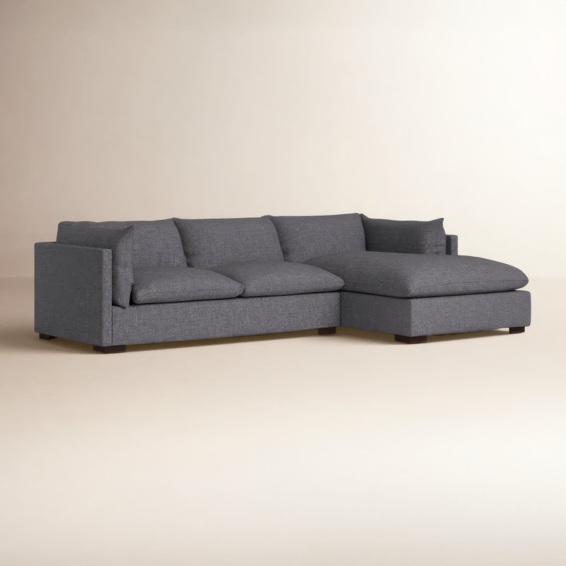 Canapé modulaire à méridienne rembourré 2 pièces 131 po Zuri, Orienté à droite, H 31,5 po x l 131 po x P 67,5 po