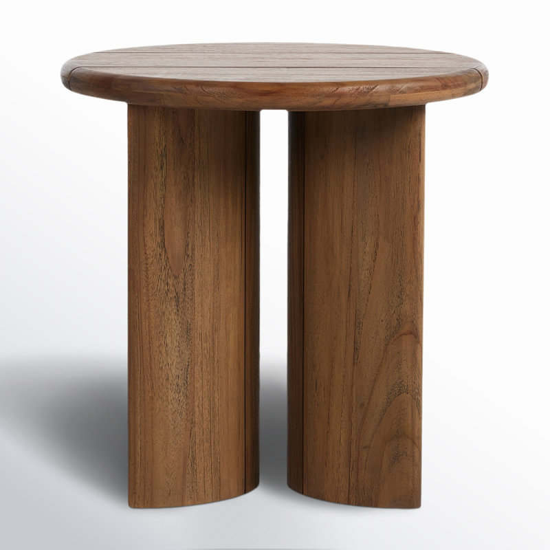 Haiden 22'' Teak Outdoor Side Table