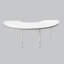 Table d'activité thermofusionnée 36 "x 72" avec pieds réglables et pivotants standard - blanc / bleu poudre / blanc-113909050