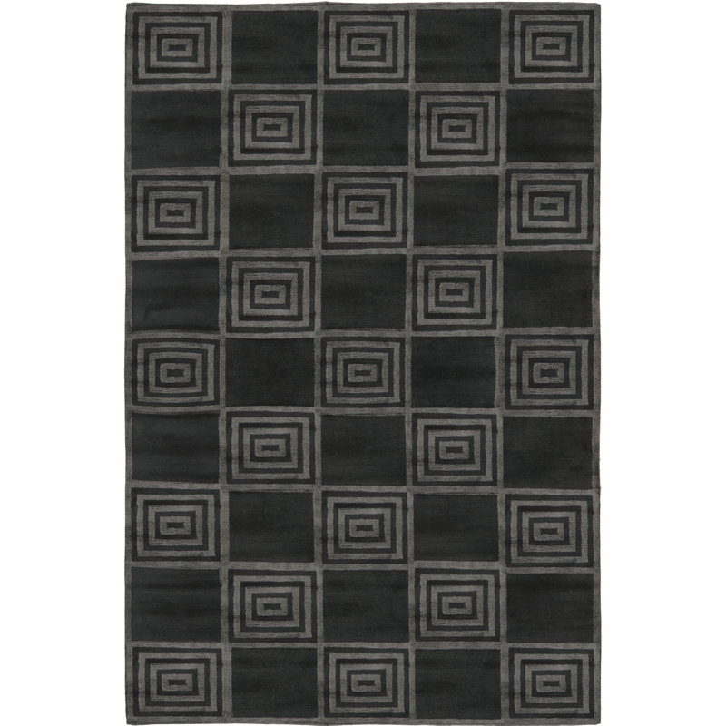 Ralph Lauren Alistair Tiles Wool, Viscose Geometric Rug, Rectangle 8' x 10'