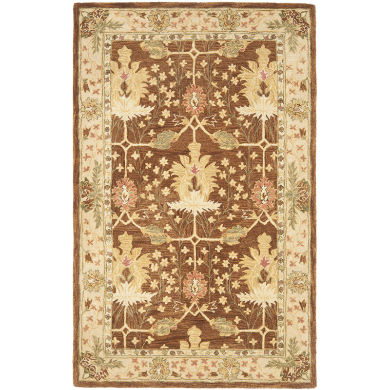 Tingley Hand Tufted Wool Pile Oriental Rug, Rectangle 2' x 3'
