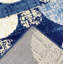 Tapis bleu / beige / ivoire à pois Tijs-932649482
