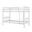 Twin Over Twin Wood Bunk Bed With Ladder Bedroom Furniture