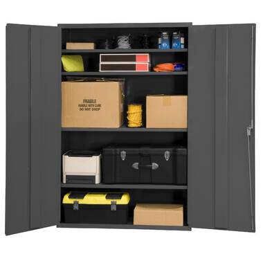 Durham Heavy Duty Double Shift Storage Cabinet HDDS243678-8S95 - 12 Gauge 36W x 24D x 78H