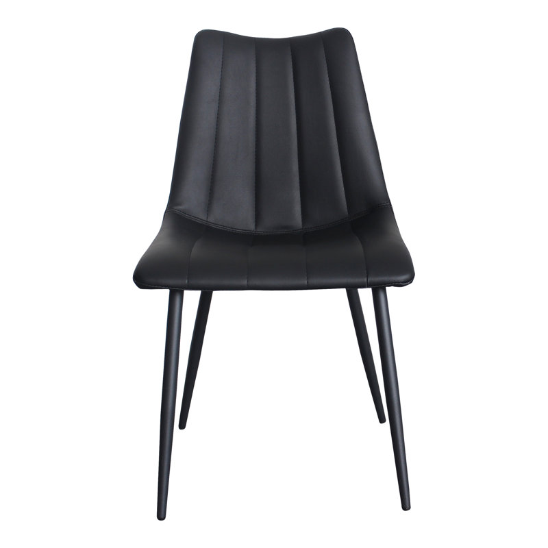 Finnigan Upholstered Dining Chair, Black