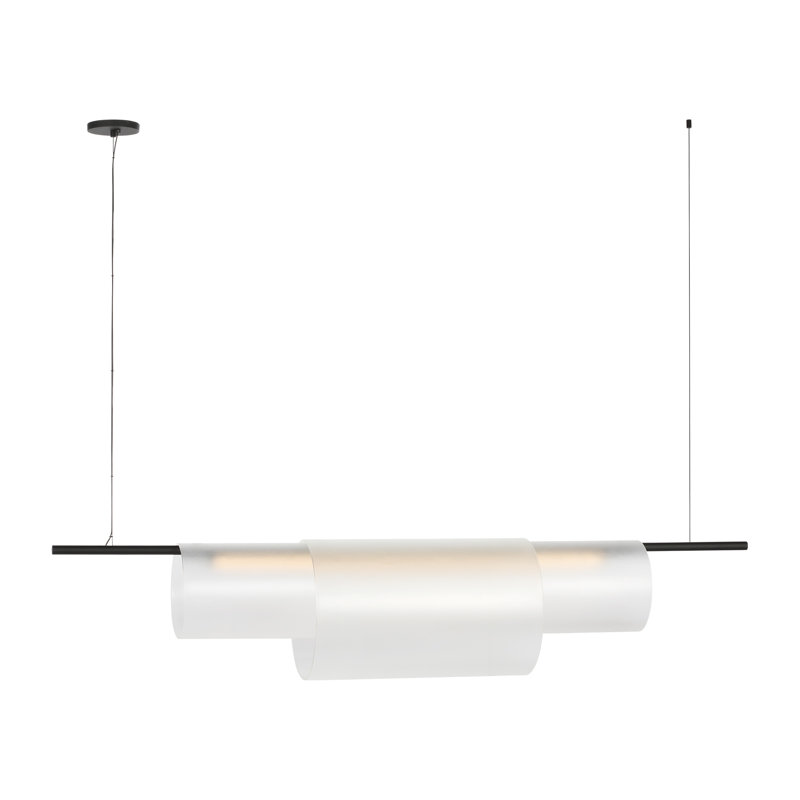 Trace 1 - Light LED Pendant, White/Black