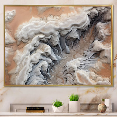 Abstrait marbre avec copie espace V, reproduction d'art sur toile
