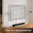 Desktop stand rotate 40° left and right, suitable for 50-80 inch TVs