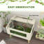 Réservoir de reptile à ouverture par le haut 29 gallons avec fenêtres en verre Pawhut Reptile Terrarium