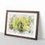Marvellous Elephant in a Green Forest - Framed Print-56842941-56842943