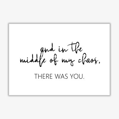 There Was You - Print