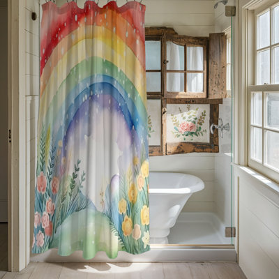 Natural Hues - 1 Piece Standard Shower Curtain