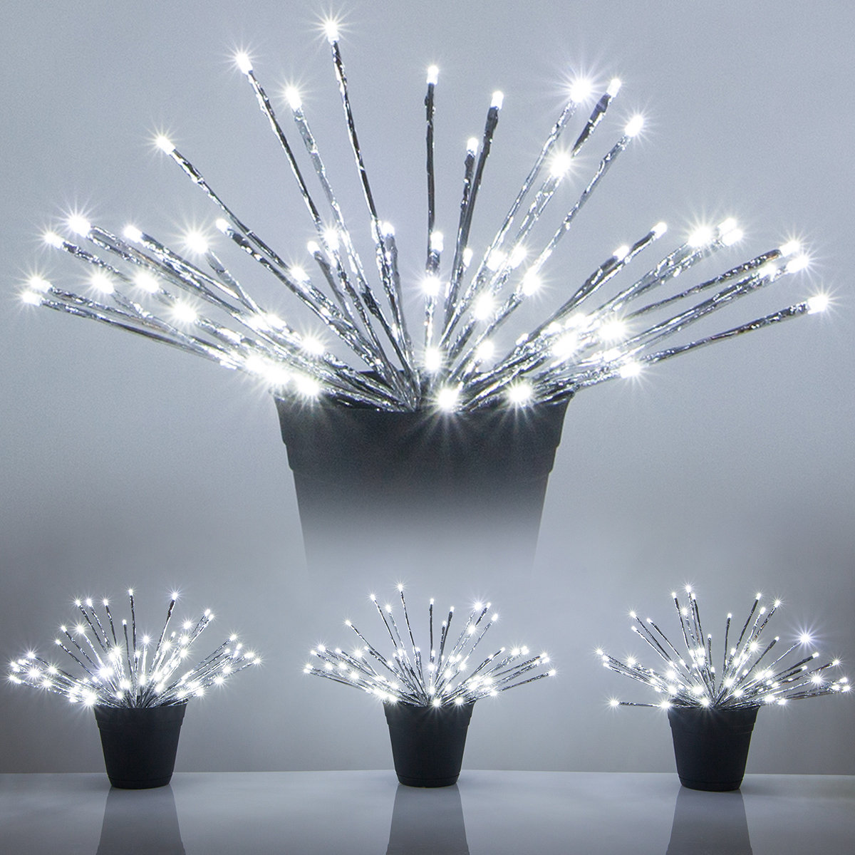 15" LED Starburst Lighted Branch, Cool White