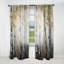Birch Tree Forest Wonderland V - Rideau moderne - Velours obscurcissant - 1 panneau-107832009