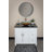 Eden Bath 18'' Orange Tempered Glass Circular Bathroom Sink