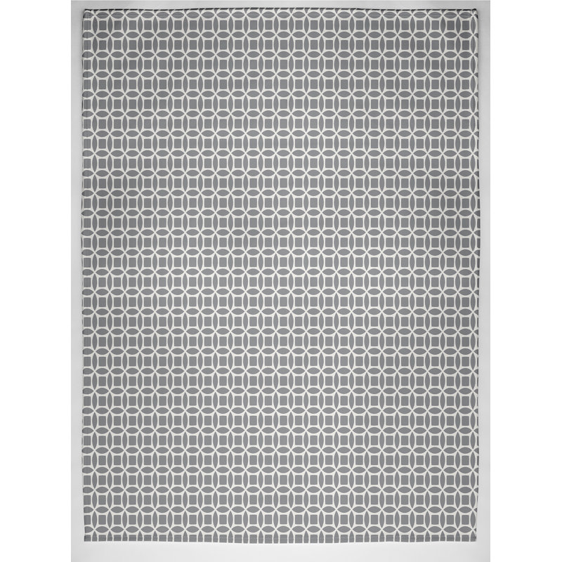 Jeté polaire Retro Funk, L 50 po x l 60 po, Gris classique (blanc cassé / gris)