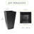 Tierra Verde 10" x 20" Sonata Rectangle Planter In Slate, Made from Rubber materials