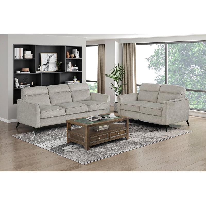 Ensemble de canapé 2 pièces Modern Living, Tanné