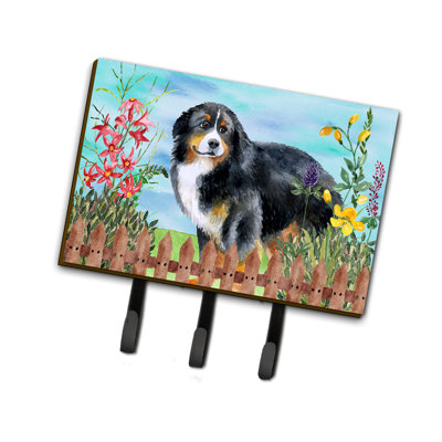 Metal Wall Organizer with Key Hooks