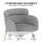Modern Upholstered Solid Wood Dining Chair With Arms-1484140205