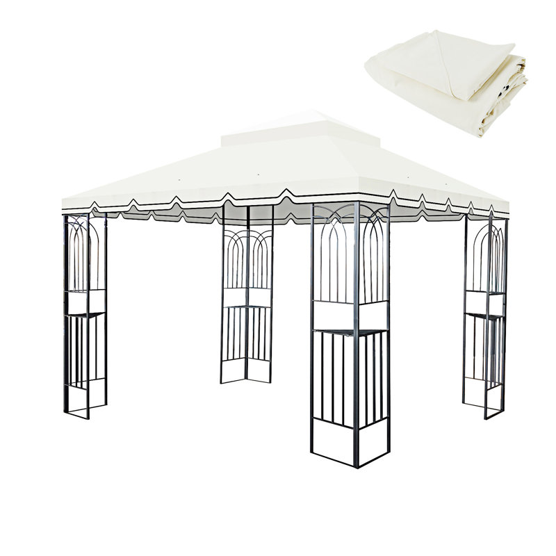 Auvent de remplacement pour abri de jardin extérieur, Kaki