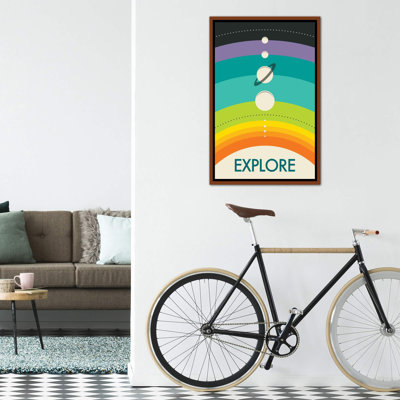 Système solaire pour enfants, décoration murale