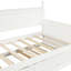 Lit de jour simple en bois, blanc