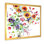 «Vibrant Wild Spring Leaves and Wildflowers» - Peinture sur toile