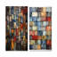 «Colorful Earth Colors Tiles II», ensemble de 2 reproductions d'art mural-754500417