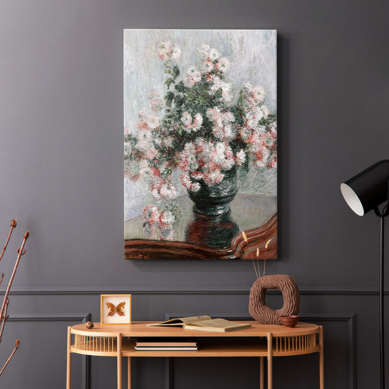 Motif floral rétro CCLxxviii - galerie Cavas, H 48 po x l 32 po