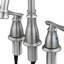 Double Handle Bathroom Sink Faucet with Drainer-182913261