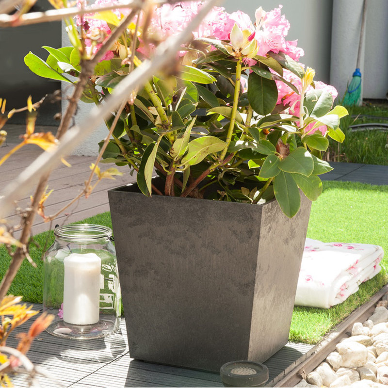 Sarris Pot Planter, Grey, 33cm H x 30cm W x 30cm D