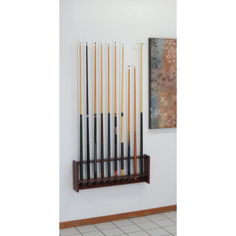 Porte-queue de billard, Acajou