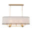 Lustre linéaire à intensité variable 8 lumières Mihaica