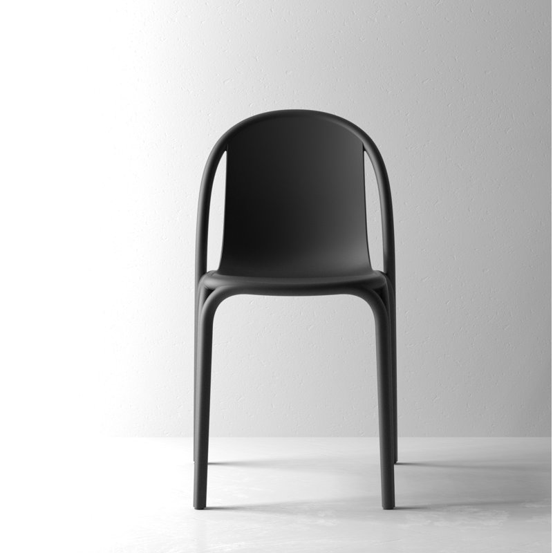 Chaise d'appoint de patio Brooklyn, Noir