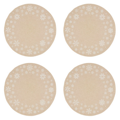 Ensemble de napperons en coton 4 pièces